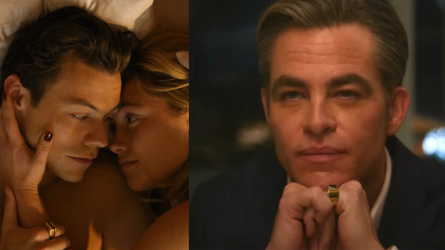 Don't Worry Darling 'Did Harry Styles just spit on Chris Pine